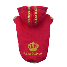 Doggy Dolly pulover Royal Divas, crveni, L