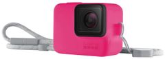 GoPro silikonska futrola Sleeve & Lanyard, roza (ACSST-011)
