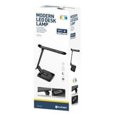 Platinet LED stolní lampička PDL70B, 18W, USB, 270lm, černá