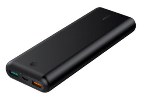 Aukey Force Series powerbank s priključkom USB-C i USB 3.0, Quick Charge 3.0, 20.100 mAh, crna (LLTS179136)