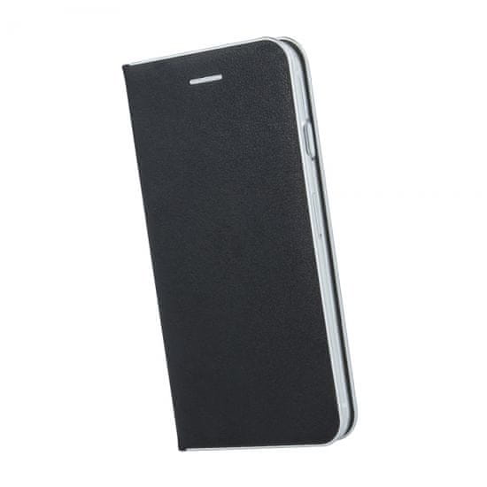 Havana Premium preklopna torbica za Samsung Galaxy A50 A505, crna sa srebrnim rubom