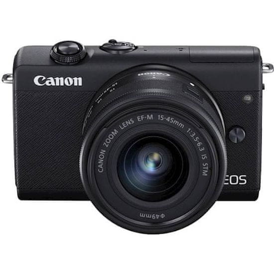 Canon EOS M200 fotoaparat + EF-M 15-45 IS STM objektiv