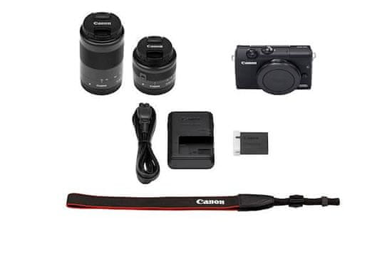 Canon EOS M200 fotoaparat objektive EF M 15 45 IS STM i 55 200