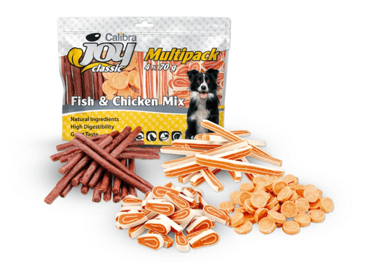 Calibra Joy Dog Multipack grickalice za pse, riba i piletina mix, 4 x 70 g