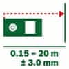 Laserski mjerač Bosch Zamo 3, set sa 3 nastavka (0603672703)