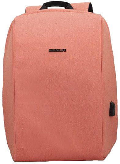 BESTLIFE putni ruksak Travel Safe BL-BB-3456PI, 15,6″/39,62 cm, predio za prijenosno računalo, roza