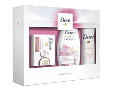 Dove poklon set Relaxing Care (gel za tuširanje + sapun + deodorant u spreju)