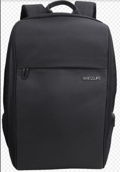 BESTLIFE putni ruksak Travel Safe BL-BB-3456BK-3, 15,6″/39,62 cm, predio za prijenosno računalo, crna