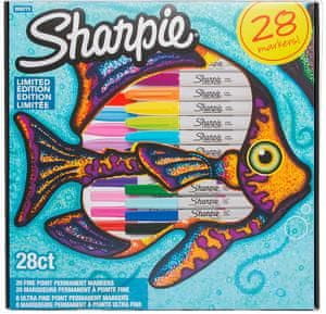 Sharpie Sharpie flomasteri Riba, tanki, 28 komada