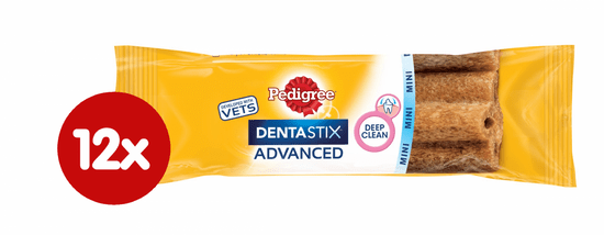 Pedigree Dentastix Advanced grickalice za njegu zuba manjih pasa, 12× 40 g