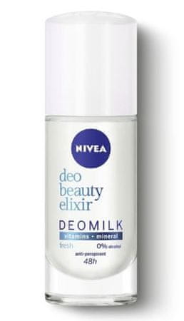 Nivea Beauty Elixir Deomilk Fresh roll-on dezodorans, 40 ml