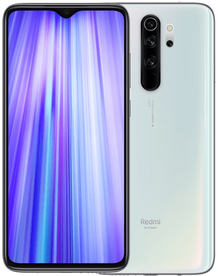 Xiaomi Redmi Note 8 Pro mobilni telefon, 6GB/128GB, Global Version, bijeli