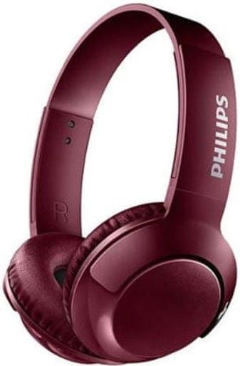 Philips SHB3075 slušalke Bluetooth BASS+, crvene