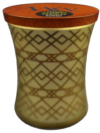 Woodwick Fireside svijeća 275 g - ukrasna vaza