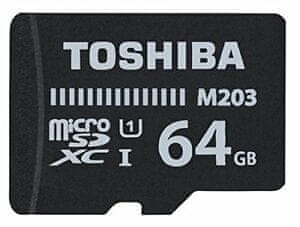 TOSHIBA M203 microSDHC memorijska kartica od 64 GB, adapter