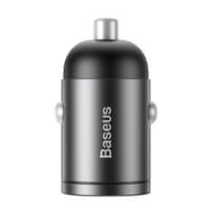 BASEUS Tiny Star Mini autopunjač, 30 W, QC 3.0, crni