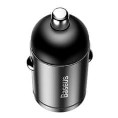 BASEUS Tiny Star Mini autopunjač, 30 W, QC 3.0, crni