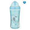 Canpol babies sportska boca sa slikonskom slamkom JUNGLE, 260 ml, plava