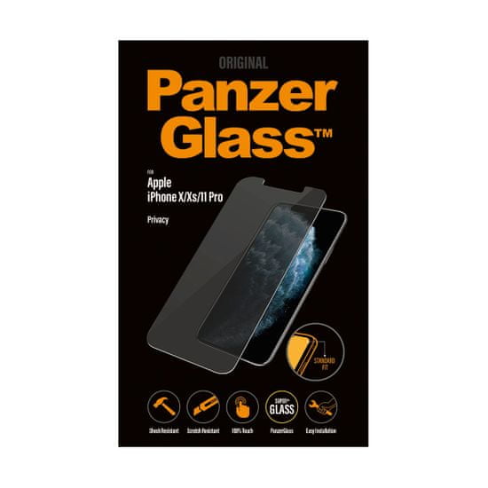 PanzerGlass zaštitno staklo Standard Privacy za Apple iPhone X/XS/11 Pro, P2661, crna