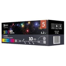 EMOS Chain povezani niz, 100 LED, 10 m, šarena - otvorena ambalaža