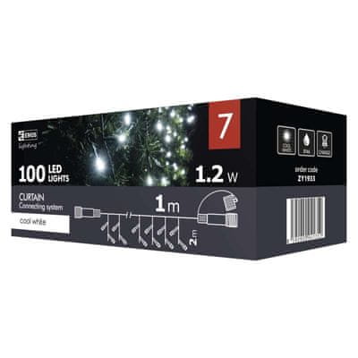 CONNECT S. 100 LED CURTAIN CW