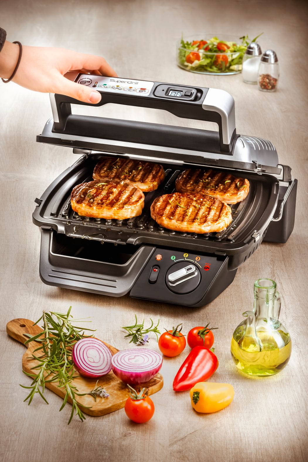 Tefal GC451B12 SuperGrill UC 700 električni roštilj