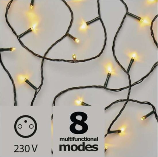 EMOS božićna rasvjeta, 180 LED, 18 m, toplo bijela, program
