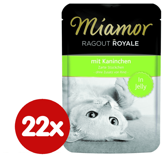 Finnern hrana za mačke Miamor, zečji ragu, 22 x 100g