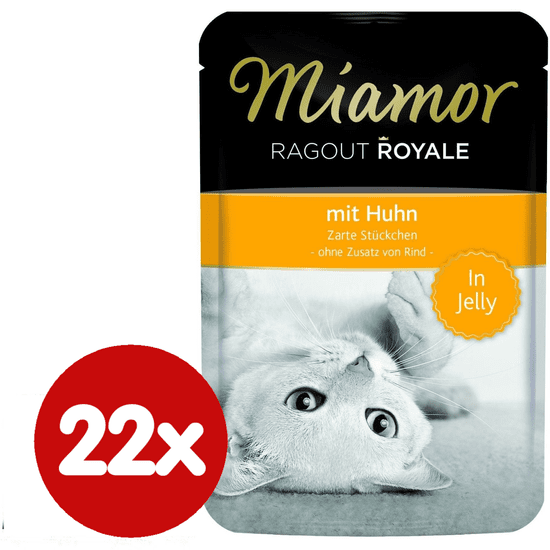 Finnern hrana za mačke Miamor, pileći ragu, 22 x 100g