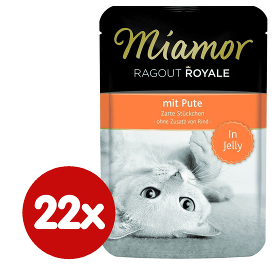 Finnern hrana za mačke Miamor, pureći ragu, 22 x 100g