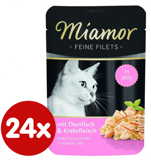 Finnern hrana za mačke Miamor tuna i skampi na žaru, 24 x 100 g