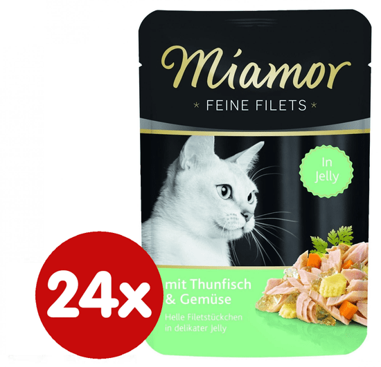 Finnern hrana za mačke Miamor tuna i povrće na žaru, 24 x 100 g