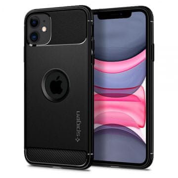 Spigen Rugged Armor maska za Apple iPhone 11, silikonska, crna