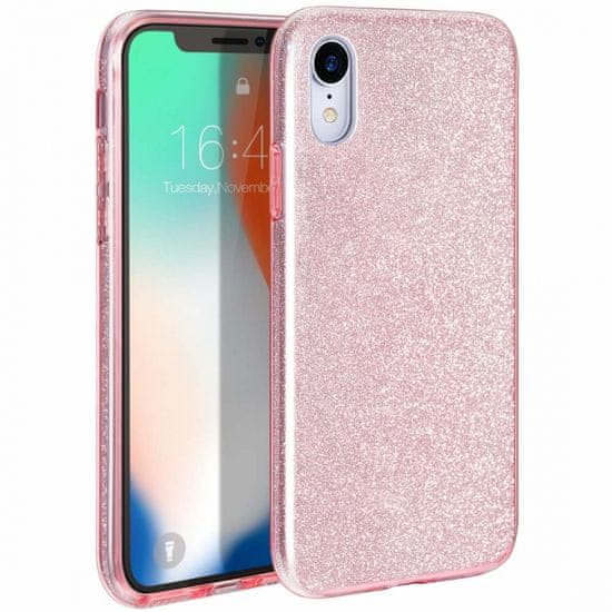 Bling maska za Apple iPhone 11 Pro Max, silikonska, ružičasta sa šljokicama