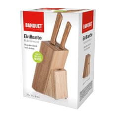 Banquet Brillante drveni stalak za 5 noževa, 22 x 17 x 9 cm