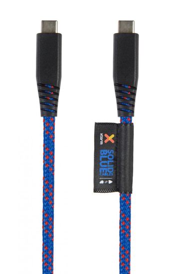 Xtorm Solid USB-C - USB-C kabel s Power Delivery, 1 m, plavi (CS031)