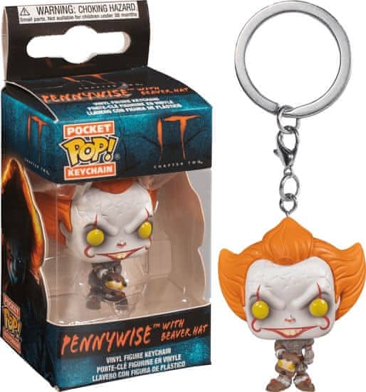 Funko POP! It: Chapter Two privjesak za ključeve, Pennywise w/Beaver Hat