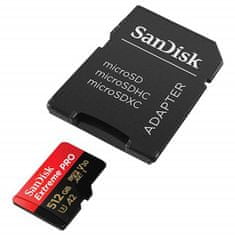 SanDisk Extreme Pro memorijska kartica microSDXC 512 GB, adapter