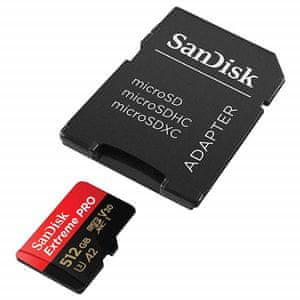 SanDisk memorijska kartica Micro SDXC Extreme Pro 512 GB