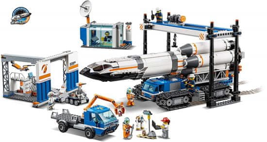 LEGO City 60229 Montaža i prijevoz svemirskih raketa