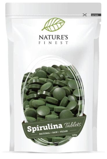 Nature's finest Spirulina tablete 250 mg. 125 g.