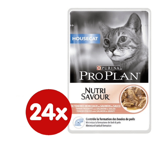 Purina Pro Plan mokra hrana za kućne mačke, losos, 24x85g