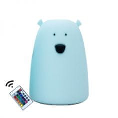 Rabbit&Friends Rabbit & Friends meko svjetlo Medvjedić, s daljinskim upravljačem, USB, plava