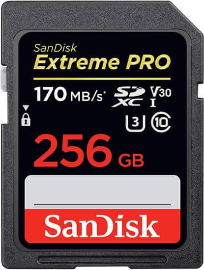 SanDisk Extreme Pro memorijska kartica, 256GB, 170/90MB/s, V30