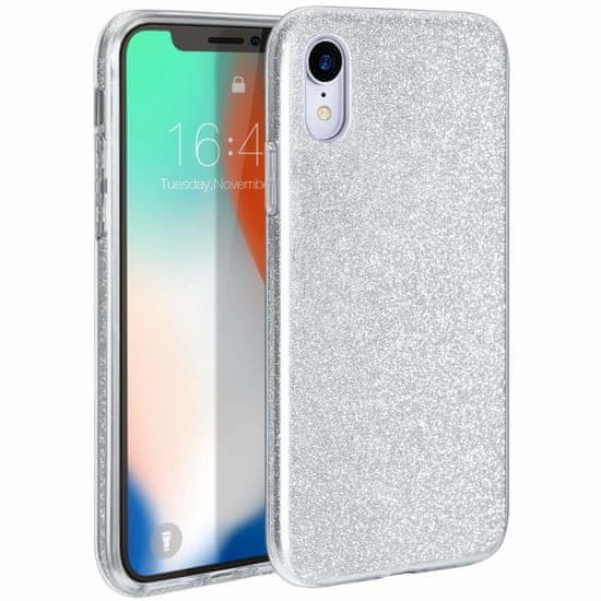 Bling maska za Samsung Galaxy A70 A705, srebrna, sa šljokicama