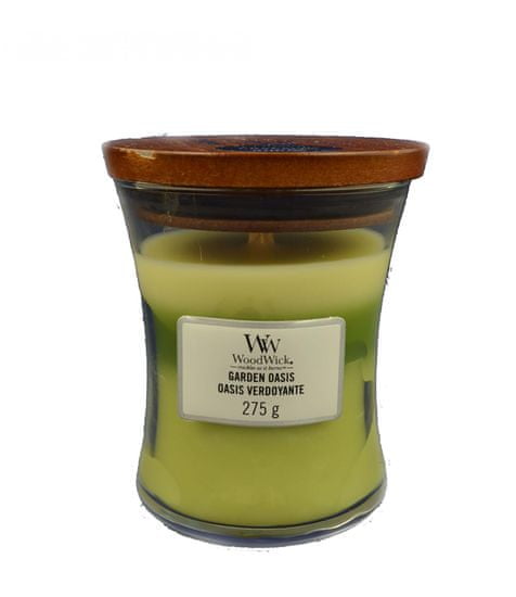 Woodwick Garden Oasis Trilogy Medium Candle mirisna svijeća, 275 g