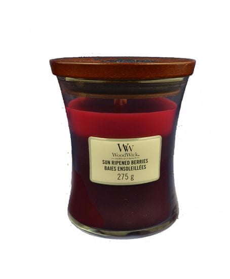 Woodwick Sun Ripened Berries Trilogy Medium Candle mirisna svijeća, 275 g