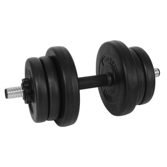 LIFEFIT Premium utezi za vježbanje, metalni držač, 10 kg