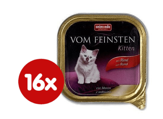 Animonda mokra hrana za mačiće Vom Feinsten, govedina, 16 x 100 g