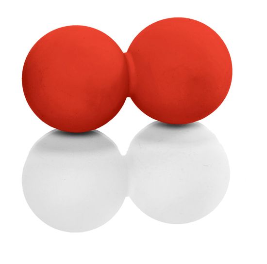 Gymstick Myofascia Doubleball masažna lopta, crvena